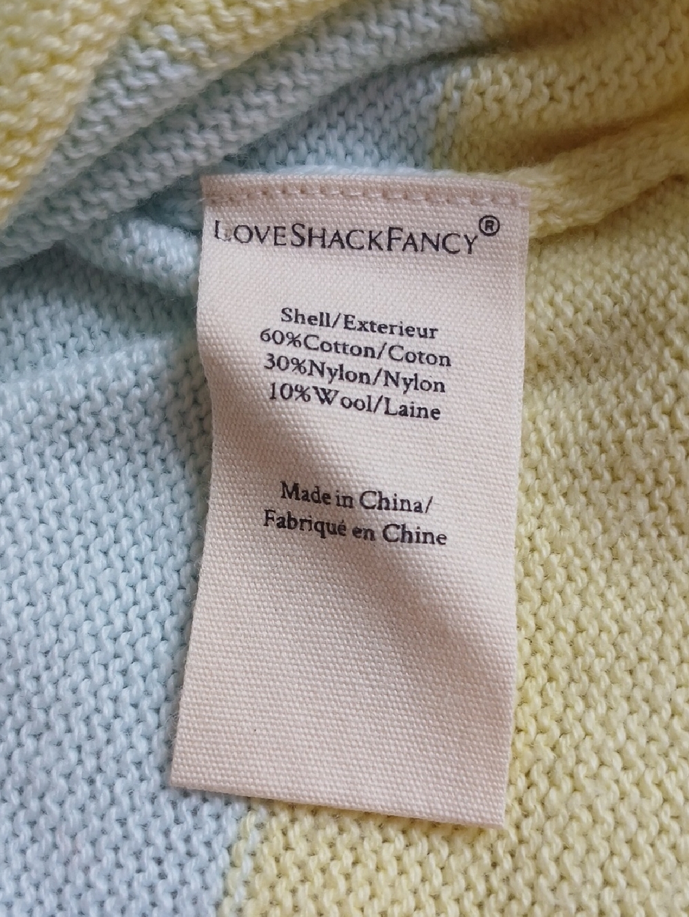 LoveShackFancy Dabney Cardigan Montauk Sand - Picture 6 of 6